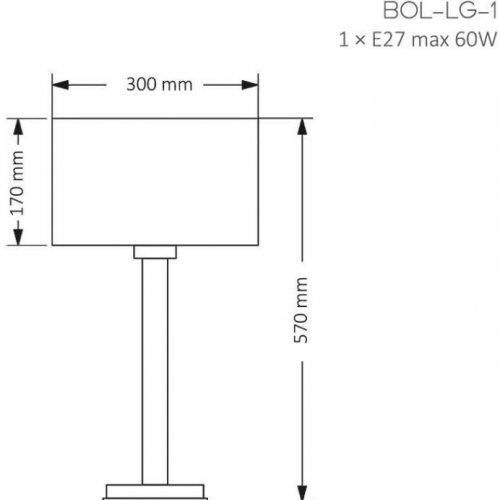Интерьерная настольная лампа BOLT BOL-LG-1(N/А)