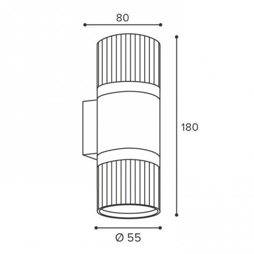 Накладной светильник Wolta DUO WSL-GU10/W19BG-2