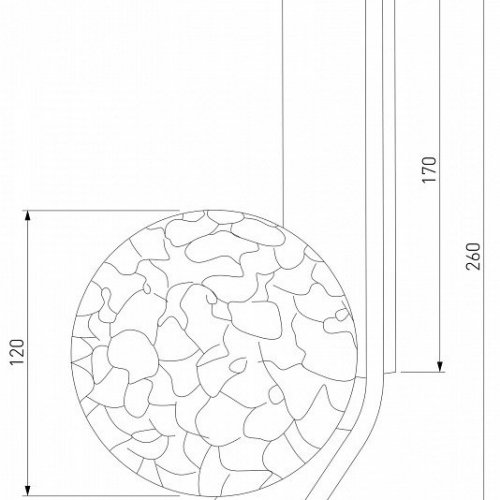 Бра Eurosvet Luxor 40019/1 серебро