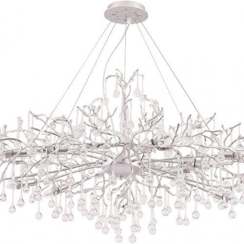 Подвесная люстра Crystal Lux REINA V2 SP12 L1500 SILVER PATINA