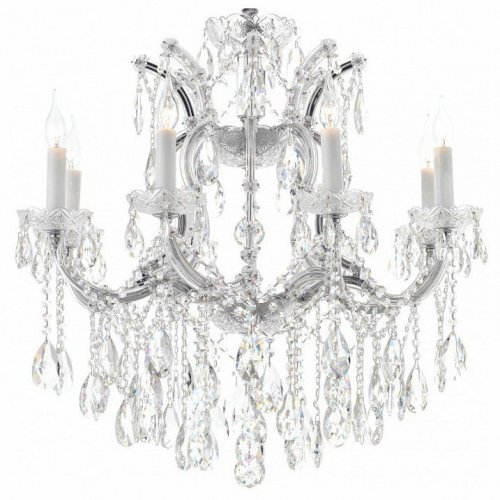 Подвесная люстра Diamond 6071-8 CR+CL Подвесная люстра Diamond 6071-8 CR+CL