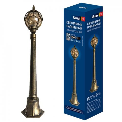 Наземный светильник  UUL-T90B 60W/E27 IP54 GOLD