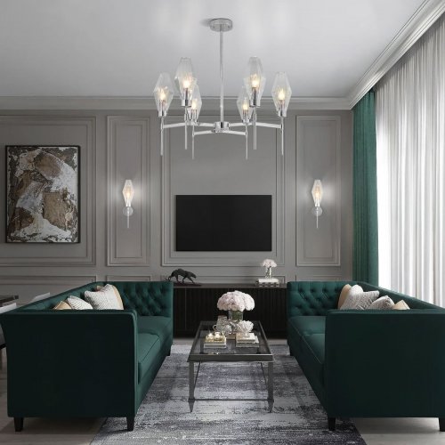 Подвесная люстра Eurosvet Prism 60143/6 хром Подвесная люстра Eurosvet Prism 60143/6 хром