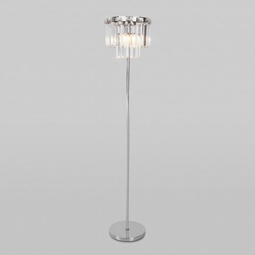 Торшер Eurosvet Elegante 01137/3 хром/прозрачный хрусталь Strotskis Торшер Eurosvet Elegante 01137/3 хром/прозрачный хрусталь Strotskis