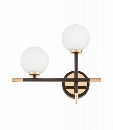 Настенный светильник Lumina Deco Marsiada LDW 6033N-2 BK+FGD