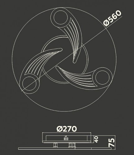 Потолочная люстра Ambrella light ACRYLICA FA4475 Потолочная люстра Ambrella light ACRYLICA FA4475