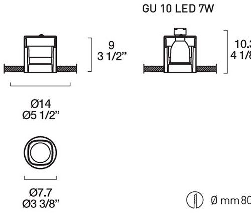 Точечный светильник Leucos SD 0000 879