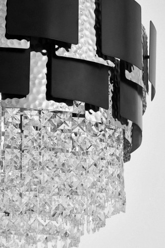 Подвесная люстра Lumina Deco Molina LDP 7045-600 BK+CHR Подвесная люстра Lumina Deco Molina LDP 7045-600 BK+CHR