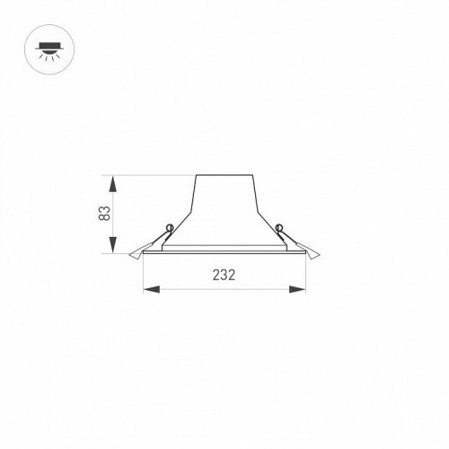 Точечный светильник Arlight 032434 Точечный светильник Arlight 032434