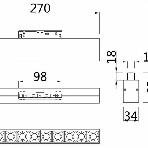 Трековый светильник Maytoni Points TR014-2-20W3K-W