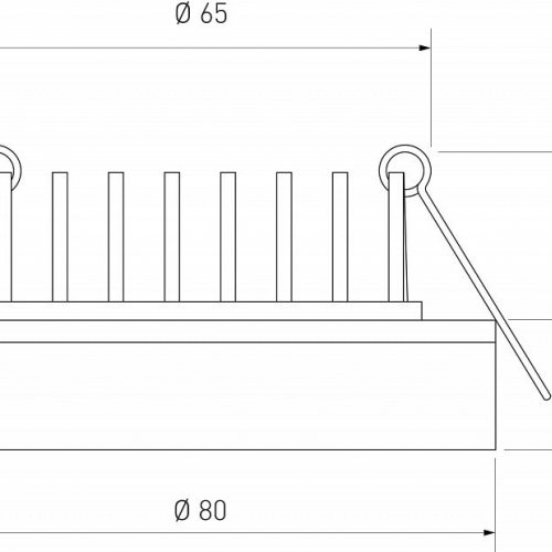 Встраиваемый светодиодный светильник Elektrostandard Aster DSKR80 5W 3300K черный a063989