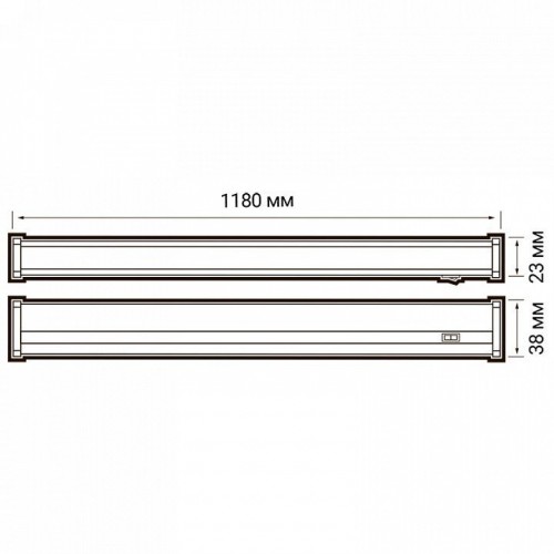 Накладной светильник Jazzway  PLED-T5i PL 1200 14W FR 4000K
