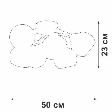 Потолочная люстра Vitaluce V3959-1/6PL