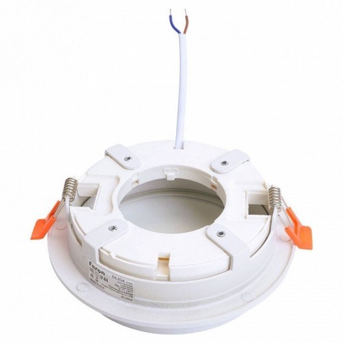 Светильник встраиваемый Feron DL704 потолочный GX70 белый круг IP44 51105