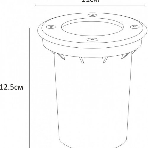 Ландшафтный светильник Arte Lamp Piazza A6017IN-1SS