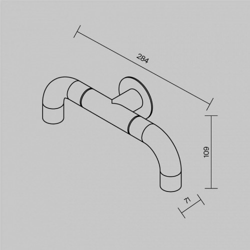 Настенный светильник уличный Maytoni Sleek O477WL-L4GF3K