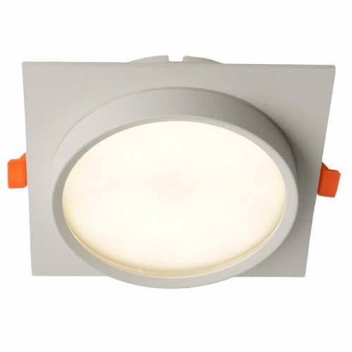 Светильник встраиваемый Feron DL705 потолочный GX70 белый квадрат IP44 51107