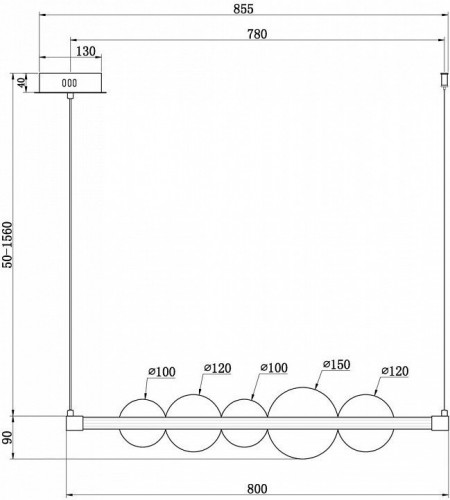 Подвесной светильник Freya Glaze FR5396PL-L11BS
