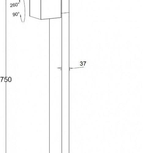 Наземный фонарь Oasis Light TUBE LED W1938-1-750