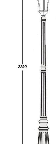 Наземный фонарь Oasis_Light ASTORIA 1 L 91309L Bl