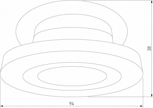 Встраиваемый светодиодный светильник Elektrostandard Surf 25084/LED 6W 4000K белый a063674