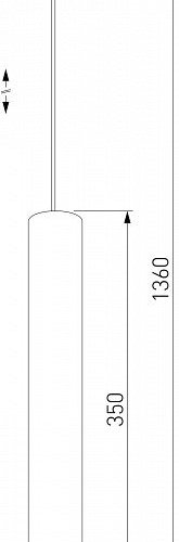 Подвесной светодиодный светильник Elektrostandard Base 50248 LED 7W 4000K белый a064189