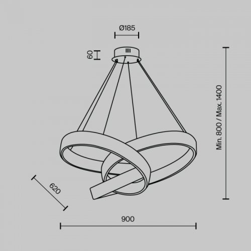 Подвесной светильник MODESTYLE MS.9030.900 CR