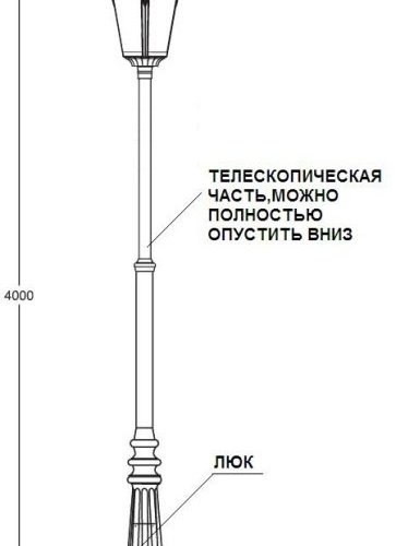 Наземный фонарь Oasis_Light MUNICH 2L 79759L A2 Bl