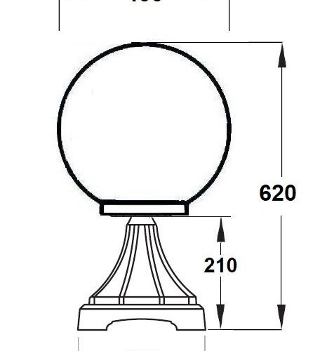 Наземный фонарь GLOBO XL 88204XL Bl