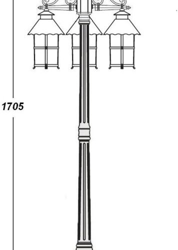 Наземный фонарь CAIOR 1 81508B Bl Наземный фонарь CAIOR 1 81508B Bl