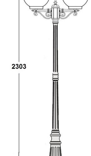 Наземный фонарь Globo Prism gold 88209PGA Gb