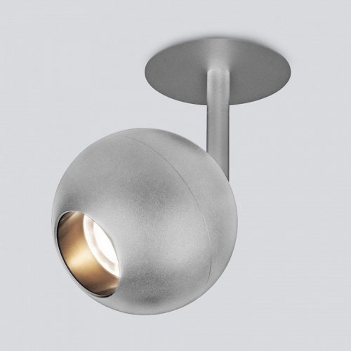 Встраиваемый светодиодный спот Elektrostandard Ball 9926 LED 12W 4200K серебро a053739