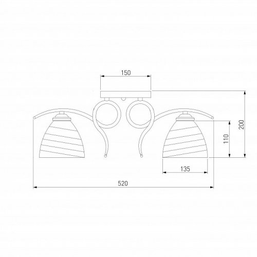 Потолочная люстра Eurosvet Megan 30121/5 сатин-никель
