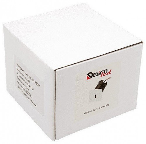 Подсветка ступеней лестницы DesignLed TIK GW-S712-3-WH-WW