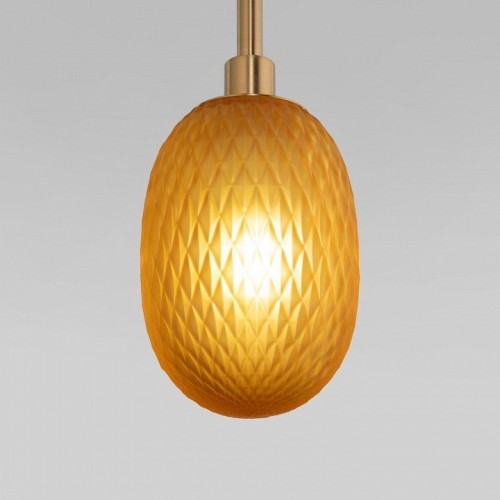 Подвесной светильник Eurosvet Pineapple 50266 дымчатый/прозрачный/янтарный