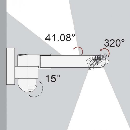 Настенный светильник уличный Oasis Light LEDSPOT W6144S-2-PIR S Настенный светильник уличный Oasis Light LEDSPOT W6144S-2-PIR S