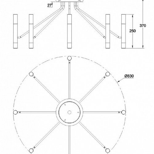 Потолочная люстра Maytoni Modern MOD620CL-16B Потолочная люстра Maytoni Modern MOD620CL-16B