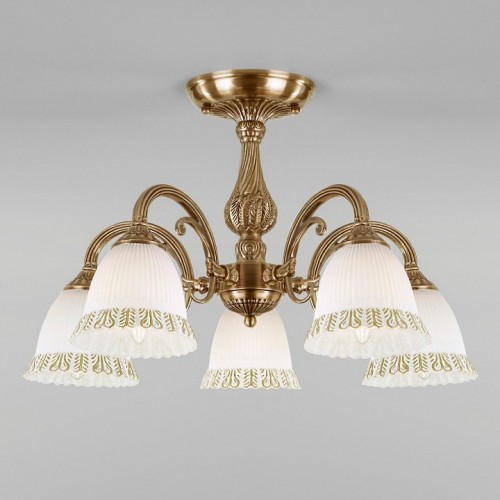 Потолочная люстра Eurosvet Campina 60107/5 античная бронза Потолочная люстра Eurosvet Campina 60107/5 античная бронза