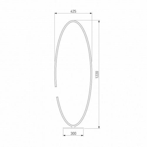 Торшер Eurosvet Gap 80415/1 сатин-никель 65W