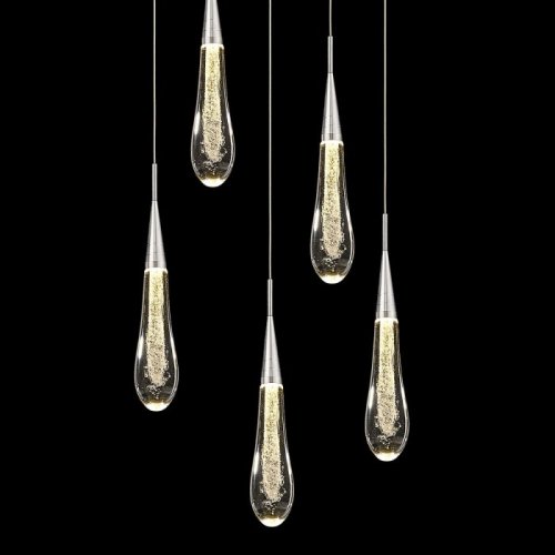 Подвесной светильник Pour P98036-5 silver