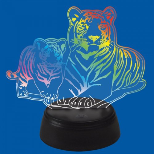 Светильник декоративный  ULI-M508 RGB/3AA TIGER FAMILY/BLACK