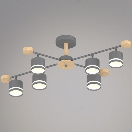 Потолочная люстра Reluce 78730-0.3-06 GX53 GREY+WOOD Потолочная люстра Reluce 78730-0.3-06 GX53 GREY+WOOD