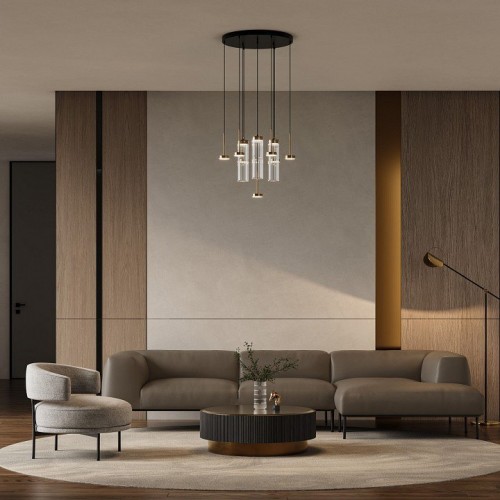 Подвесной светильник Eurosvet Quarzo 301102 LED латунь