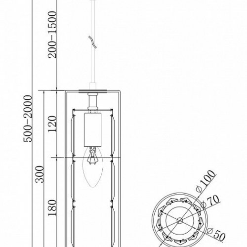 Подвесной светильник Maytoni Wonderland MOD313PL-01G Подвесной светильник Maytoni Wonderland MOD313PL-01G