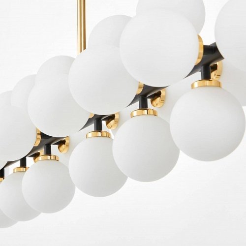 Подвесная люстра Lumina Deco Marsiada LDP 6033-24 BK+GD