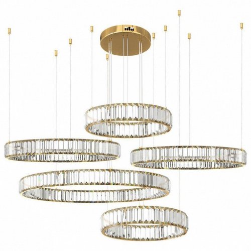Подвесной светильник Loft IT Crystal ring 10135/5 Gold Подвесной светильник Loft IT Crystal ring 10135/5 Gold