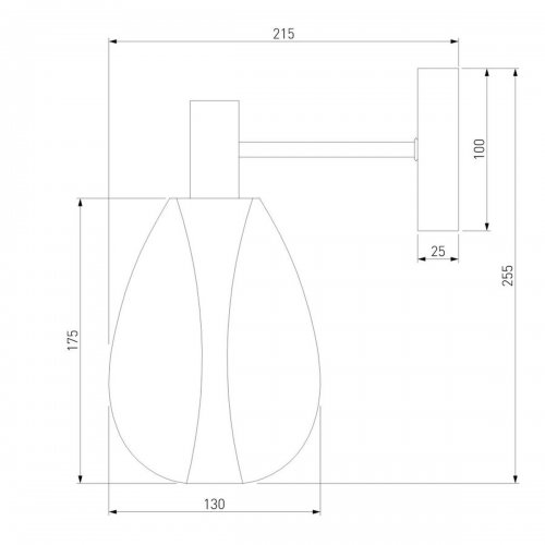 Бра Eurosvet Magma 60175/1 латунь