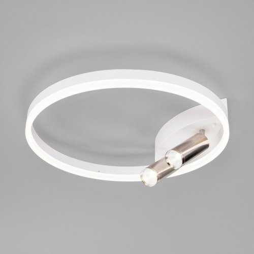 Потолочная светодиодная люстра Eurosvet Luminari 90247/3 белый / хром Потолочная светодиодная люстра Eurosvet Luminari 90247/3 белый / хром