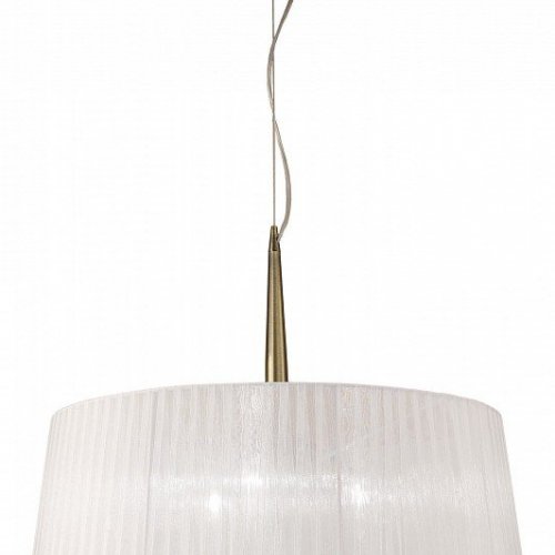 Подвесная люстра Mantra Loewe Antique Brass 4739