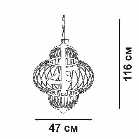 Подвесная люстра V3061-8/3 Подвесная люстра V3061-8/3
